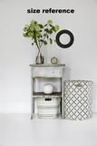 RAILROAD STRIPE HAMPER-INDIGO
