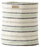 RAILROAD STRIPE HAMPER-INDIGO