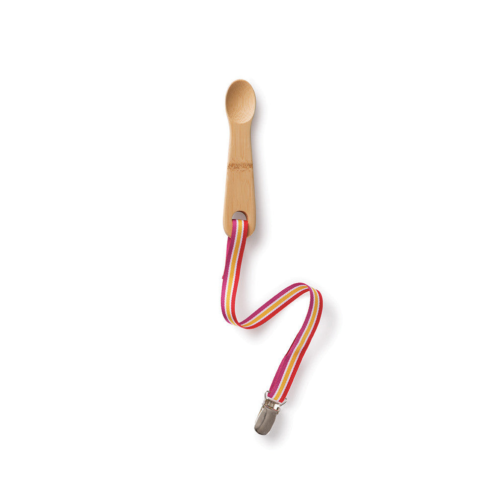 ORGANIC BABY TRAINING SPOON WITH LEASH (6M+)