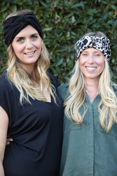 BLACK WIDE TURBAN