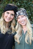 BLACK WIDE TURBAN